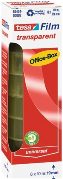 Klebeband TESA, 19mm x 10m transparent in der Office Box tesafilm