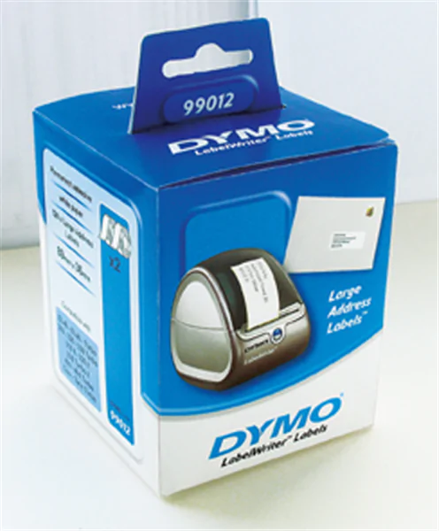 Original Einzel-Etiketten Dymo 99012, 36mm x 89mm, 520 Stück, weiß