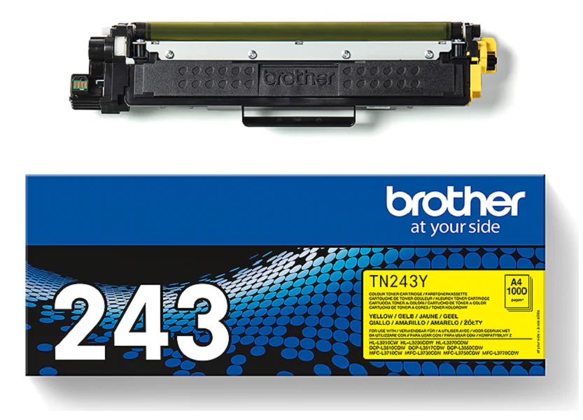Original Toner Brother TN-243Y, ca. 1.000 S., gelb