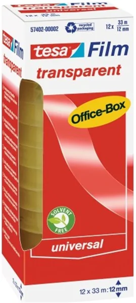 Klebeband 12mm x 33m transparent tesa Office Box tesafilm