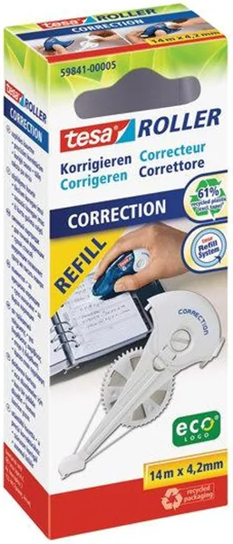 Korrekturroller Nachfüllkassette tesa Eco Logo, 14m x 4,2 mm (59841-00005)