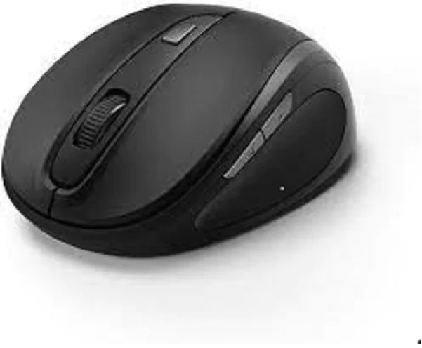 Maus Hama MW-400, 6-Tasten, kabellos per Funk, schwarz