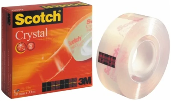 Klebeband 19mm x 33m Scotch/3M Crystal Clear Tape 600 (C6001933)