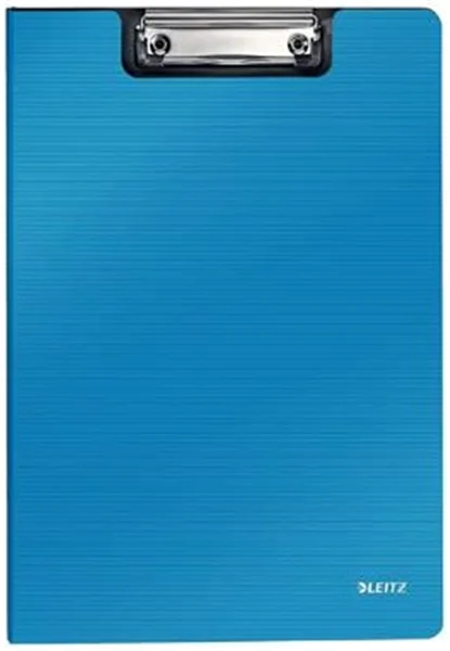 Klemmbrettmappe A4 Leitz Hellblau mit Deckel kunststoffüberzogen, abwaschbar