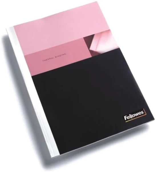 Thermomappe (10mm f. 91-100 Bl.), glänzend vorne transp. u. hinten weiß Fellowes