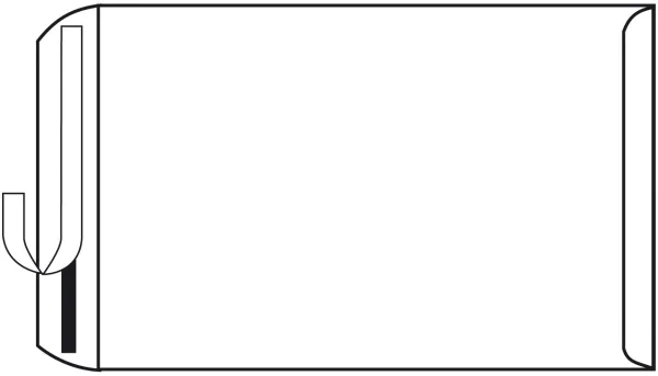 Kuvert 25x C5=162x229mm, ohne Fenster, weiß, Haftklebung