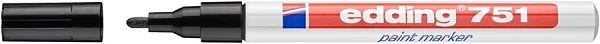 Lackmarker Edding 751 1-2mm Rundspitze schwarz