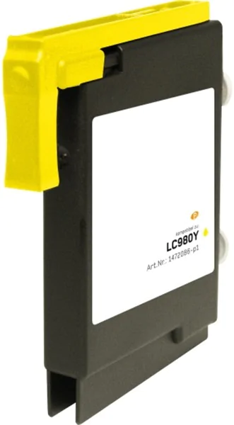 Printation Tinte ersetzt Brother LC-980Y / LC-1100Y, ca. 720 S., gelb