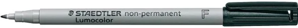 Staedtler Lumocolor non-permanent Marker schwarz Strichstärke fein, ca. 0,6 mm