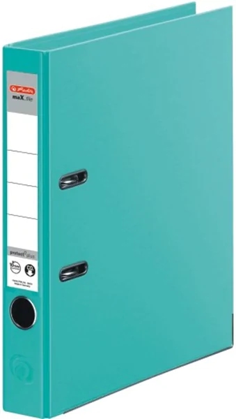 Ordner A4/5cm Plastiküberzug innen und außen mint Herlitz