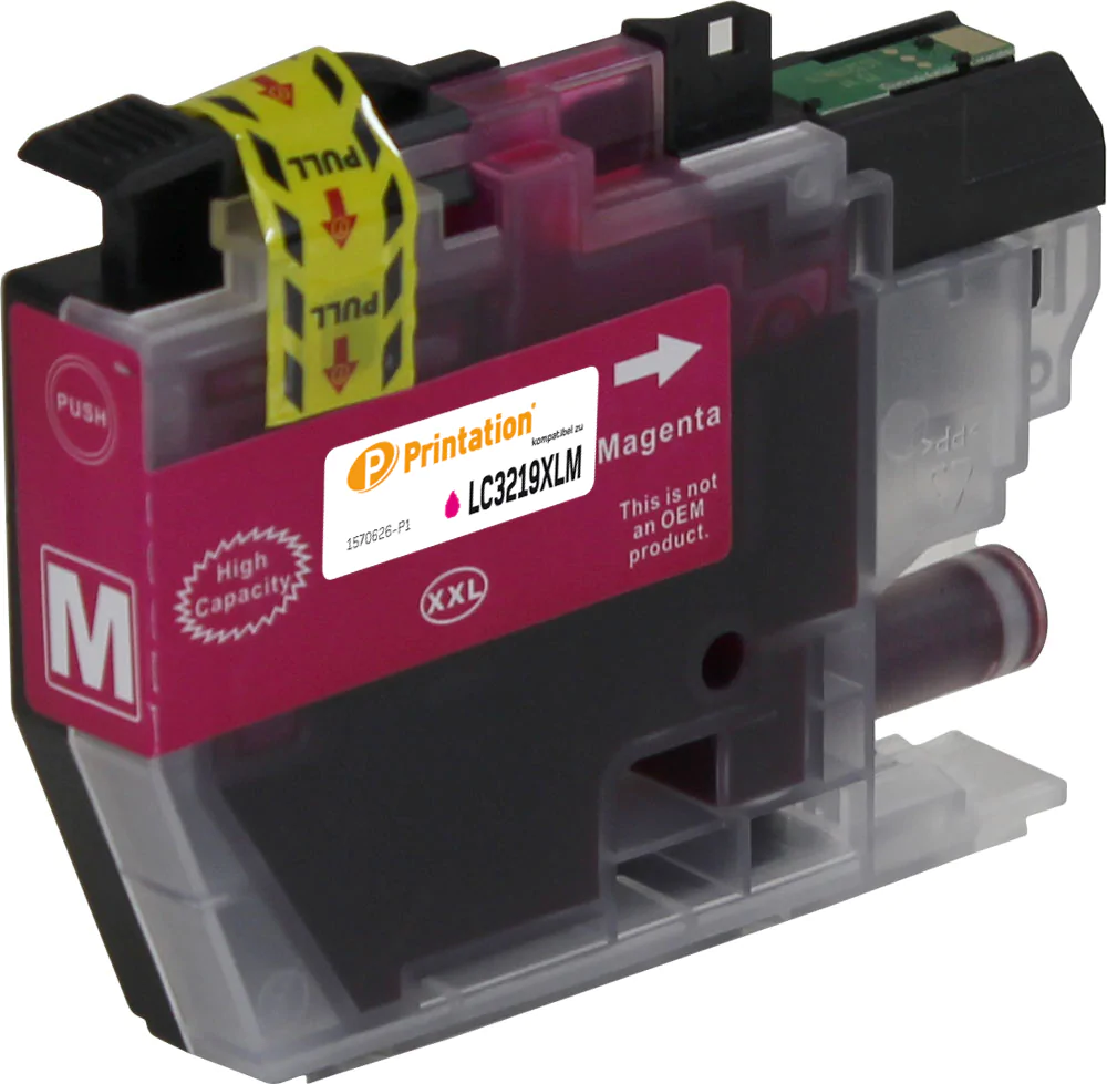 Printation Tinte ersetzt Brother LC-3219XLM, ca. 1.500 S., magenta