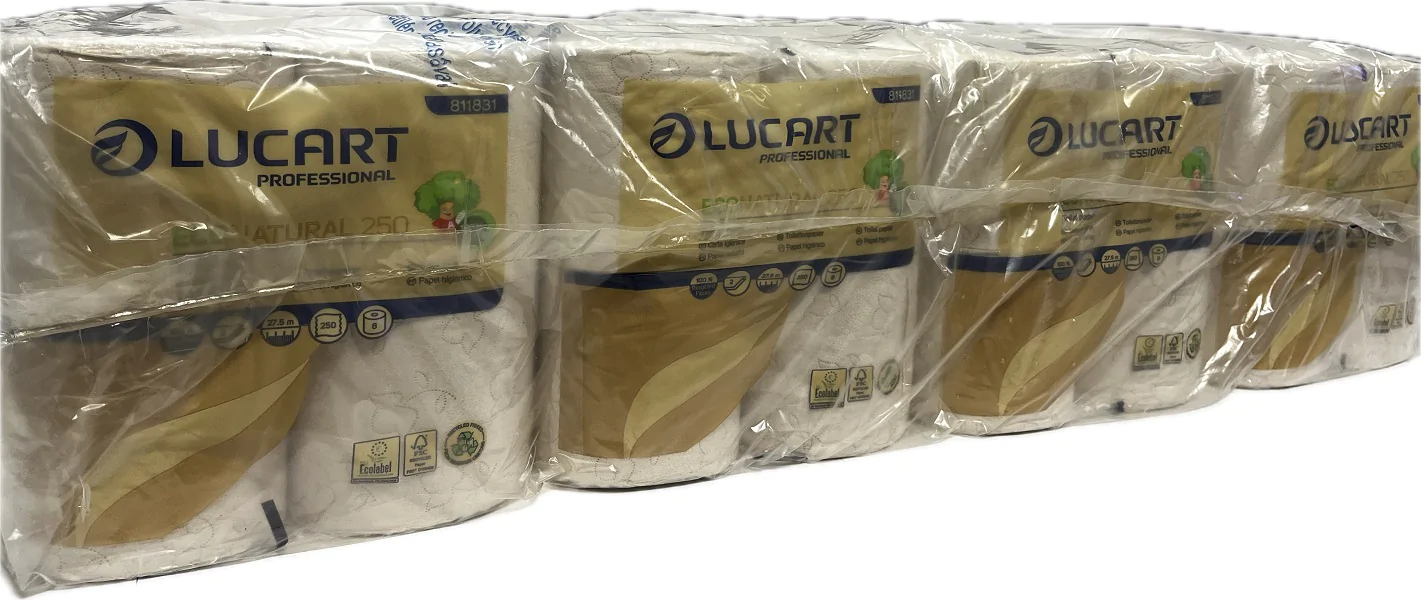 Toilettenpapier Eco Natural, 2lagig, havanna, Economy-Großpackung (64 Rll.)