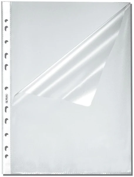Prospekthüllen A4 0.055mm Standard oben & seitlich offen Herlitz dokumentenecht