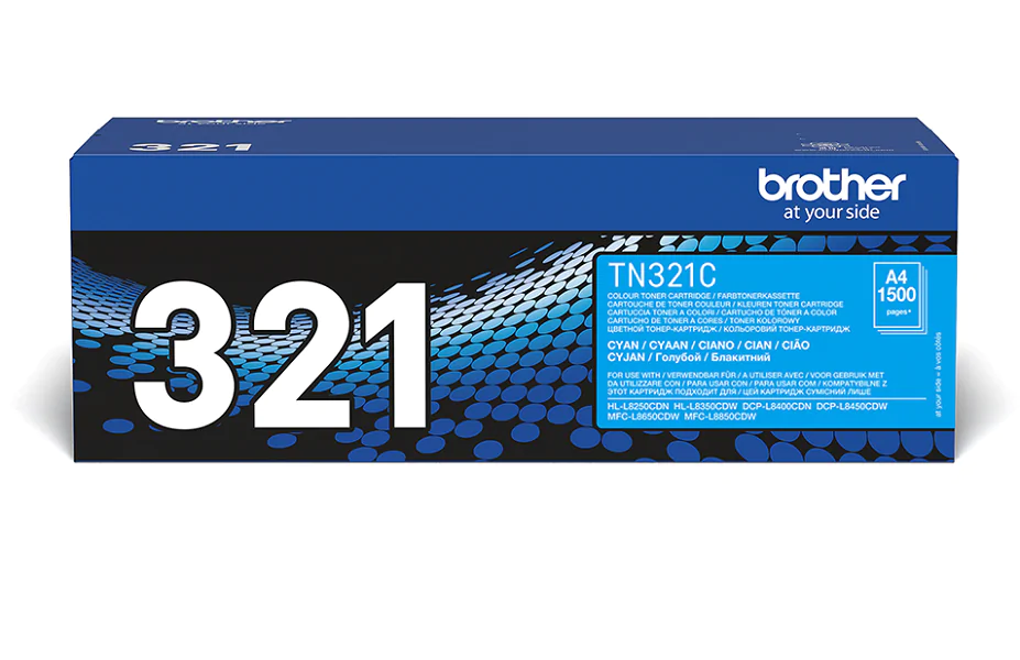Original Toner Brother TN-321C, ca. 1.500 S., cyan