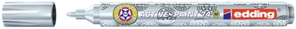 Lackmarker Edding 74 M 1-2mm Rundspitze silber