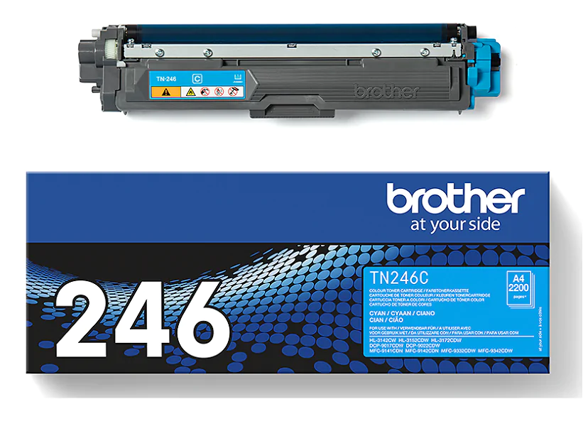 Original Toner Brother TN-246C, ca. 2.200 S., cyan