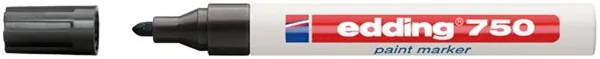Lackmarker Edding 750 2-4mm Rundspitze schwarz- schreibt auf allem