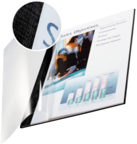 Buchbindemappe A4 für 36-70 Blatt Softcover, schwarz (7399-00-95) Leitz