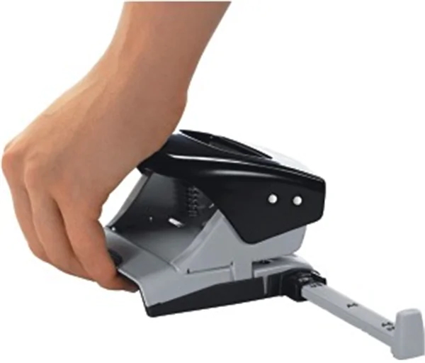 Locher bis 30 Blatt mit Anschlagschiene Leitz rot, starker Bürolocher