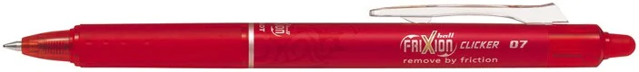 PILOT PEN Frixion Ball Clicker BLRT-FR7-R rot, Strichstärke 0,4mm