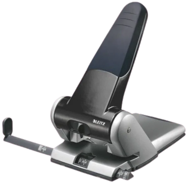Locher bis 65 Blatt mit Anschlagschiene Leitz schwarz starker Registraturlocher