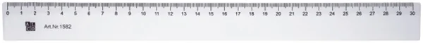 Lineal 30 cm, transparent, flexibel Alco