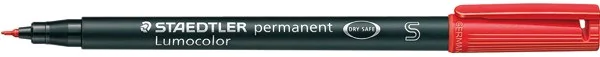 Staedtler Lumocolor permanent Marker rot Strichstärke superfein, ca. 0,4 mm