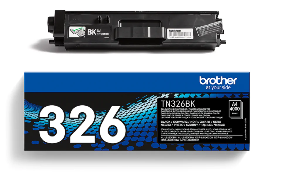 Original Toner Brother TN-326BK, ca. 4.000 S., schwarz