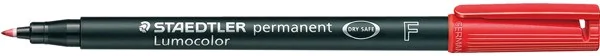 Staedtler Lumocolor permanent Marker rot Strichstärke fein, ca. 0,6 mm