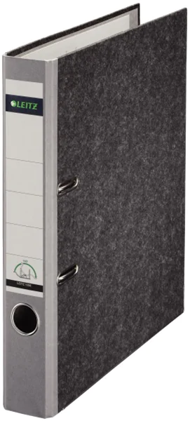 Ordner A4/5cm Pappe Standard grau Leitz 1050 mit 180 Grad Hebelmechanik