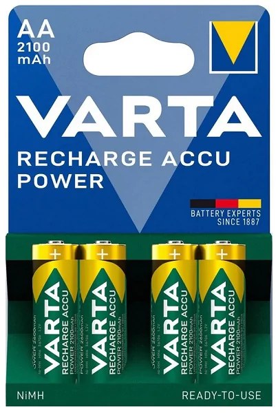Varta Akku Recharge Accu Power AA/Mignon NIMH, 2.100mAh - 4er-Pg.