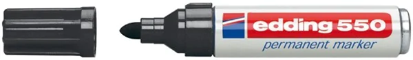 Permanentmarker Edding 550 3-4mm Rundspitze schwarz