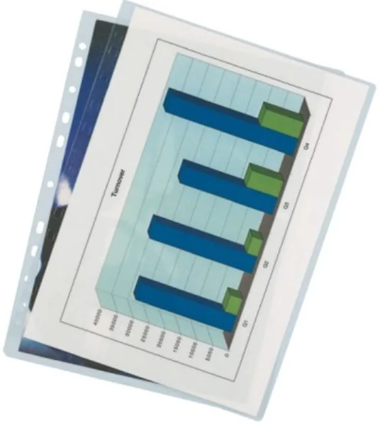 Laminierfolie A4 2x80my 303x216mm glänzend mit Abheftlochung, Leitz (16918)