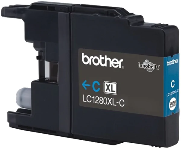 Original Tinte Brother LC-1280XLC, ca. 1.200 S., cyan