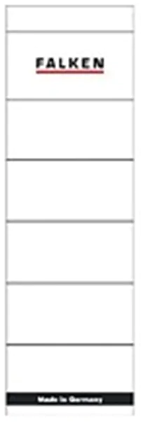 Rückenklebeschild kurz + breit weiß Falken (80037047) 60 x 190mm