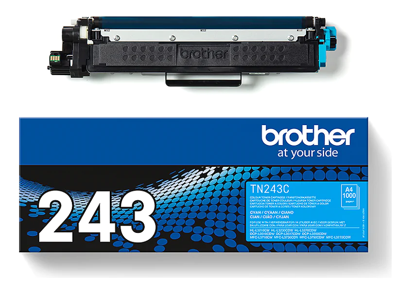 Original Toner Brother TN-243C, ca. 1.000 S., cyan