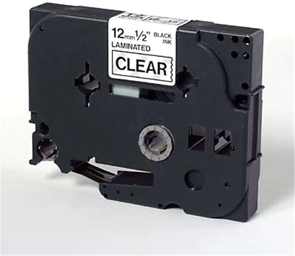 Original Beschriftungsband Brother TZe-131, 12mm x 8m, schwarz auf transparent