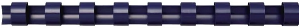 Plastik-Binderücken für 40 Blatt (8mm) blau Fellowes US-Teilung = 21 Ringe