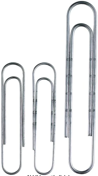 Büroklammer 50mm Größe gewellt/verzinkt, Alco