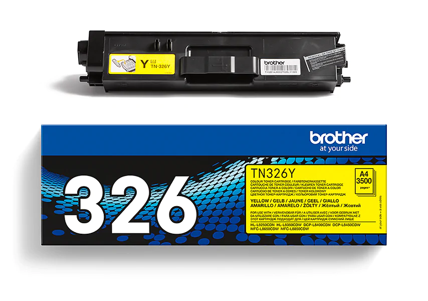 Original Toner Brother TN-326Y, ca. 3.500 S., gelb