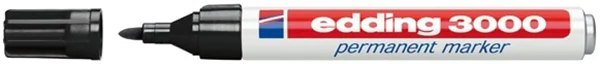 Permanentmarker Edding 3000 1,5-3 mm Rundspitze schwarz