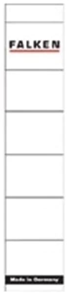 Rückenklebeschild kurz + schmal weiß Falken (80037765) 36 x 190mm