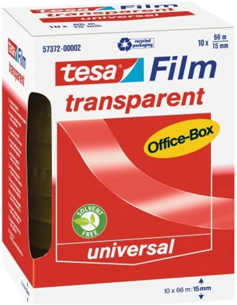 Klebeband 15mm x 66m transparent tesa Office Box tesafilm großer Kern
