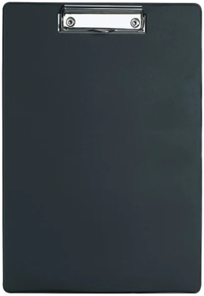 Klemmbrett A4 Alco schwarz mit abgerundeten Kanten