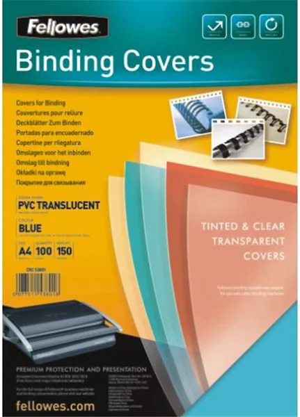 Deckblatt A4 Klarsichtfolie 150my transparent Fellowes