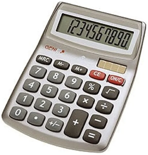 Tischrechner Genie 540 10-stelliges LC-Display Solar und Batteriebetrieb