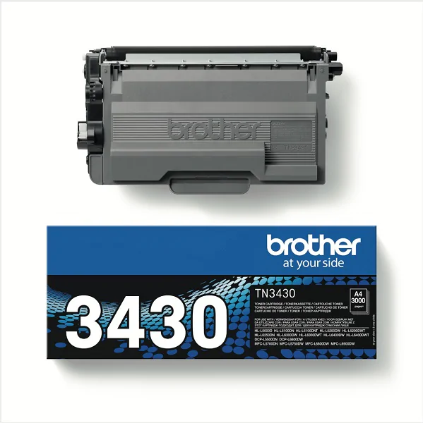 Original Toner Brother TN-3430, ca. 3.000 S., schwarz