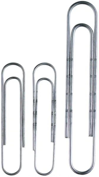 Büroklammer 77mm Größe gewellt/verzinkt, Alco