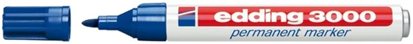 Permanentmarker Edding 3000 1,5-3 mm Rundspitze blau