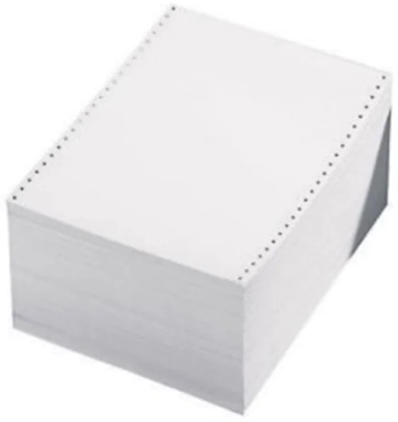 Endlospapier 240mmx12" 60g weiß perforiert 2-fach 1000x2